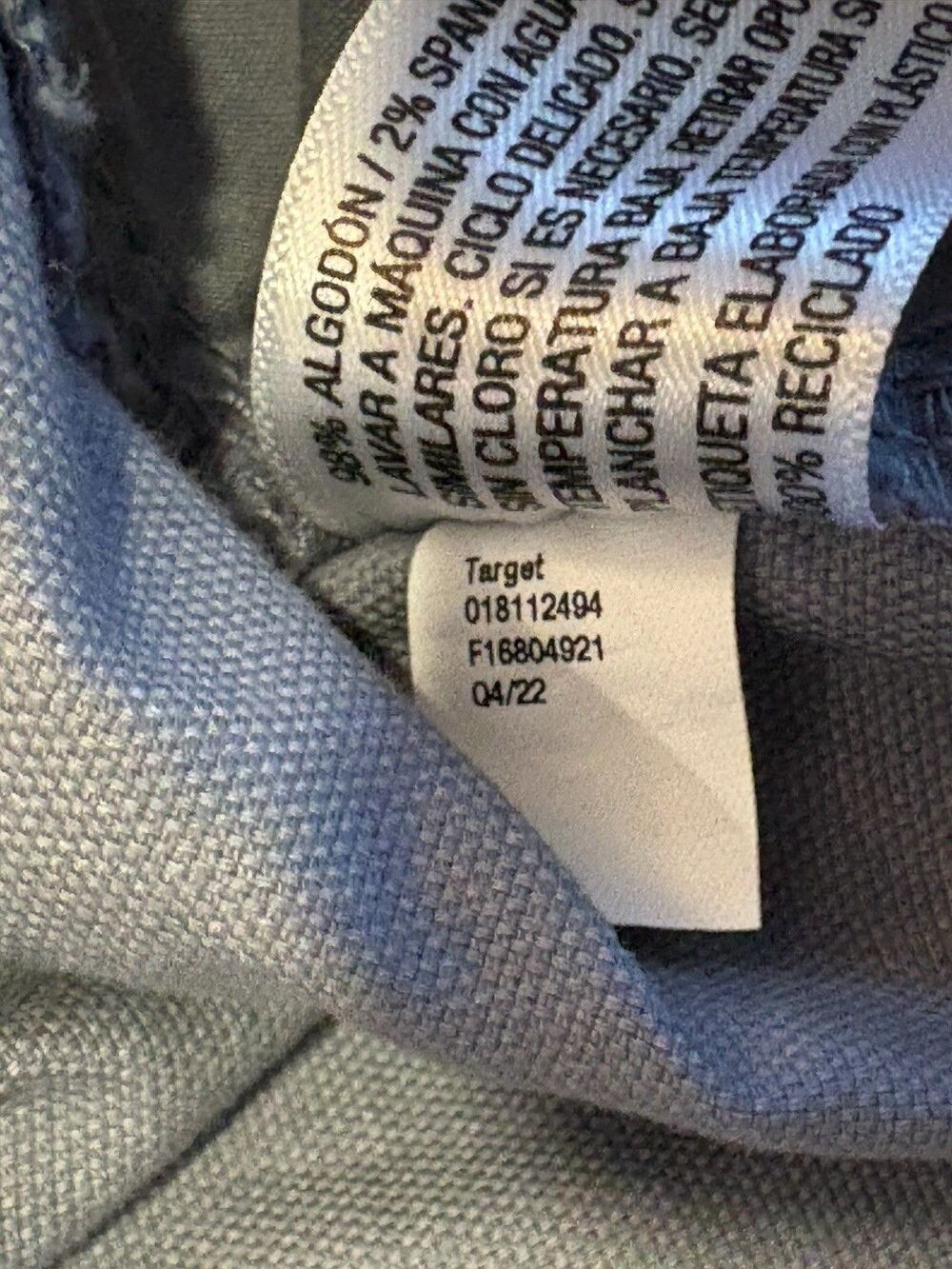 A New Day Stretch Elastizado Chino Shorts Women's Size 4 Gray 4.5" inseam Pocket - Picture 7 of 13